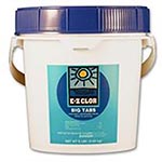EZ-Clor 3 Inch Big Chlorine Tabs 25LB Un-Wraped 
