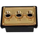 Pentair Brass 3-Hole Pool Light Junction Box | 78310700