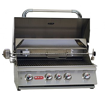 Bull BBQ Outdoor Products 30 Inch Angus 4-Burner Drop IN Grill Head, LP 