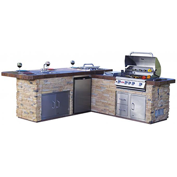 Bull BBQ Gourmet Q Outdoor Island Rock 