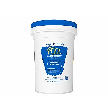 Pool Logic 3 Inch Big Chlorine Tabs 50 LB | TCCATABS50