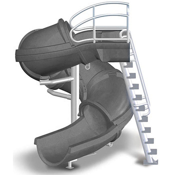 S.R. Smith Vortex Closed Tube Pool Slide w/Ladder | 695-209-224