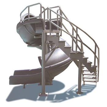 S.R. Smith Vortex Closed Tube Pool Slide w/Staircase | 695-209-424