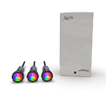 Jandy Infinite Watercolors 3-LED Light Kit w/Controller, 14V, 300W Light Transformer 