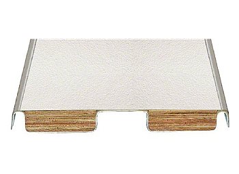 S.R. Smith Fibre-Dive White Board, w/Pewter Gray Sides, 8 Foot, 2-Hole