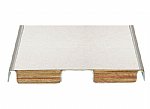 S.R. Smith Fibre-Dive White Board, w/Pewter Gray Sides, 8 Foot, 2-Hole