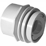 AquaStar 1 Inch Slip to 1.5 Inch SPG White PVC Flush Mount Jet Return Fitting 