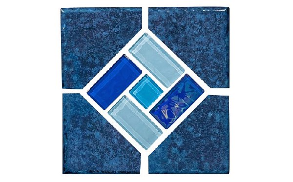 NPT Boardwalk Collection Ocean Deco Tile; 6" x 6