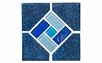 NPT Boardwalk Collection Ocean Deco Tile; 6" x 6