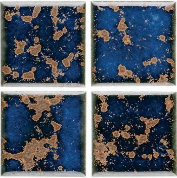 NPT Terra Blue Ceramic Pool Tile | DSF10N