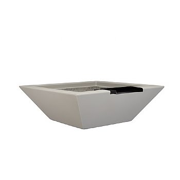Grand Effects Fire and Water Bowl Corinthian Concrete 30 Standard Stone Grey  