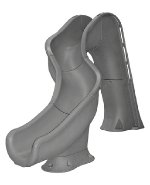 Global Pool Products, Rip Tide Pool Slide, Grey Granite, Left Curve | GPPSRT-GREY-L