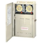Intermatic Dual Timer Sub Panel Center with 2) 220V Timers | T30404R
