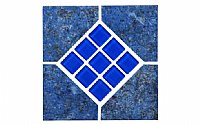 NPT OCEANS-COBALT DECO GL Oceans Collection Cobalt Tile; 6" x 6"