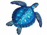 NPT Blue Sea Turtle with Shadow Mosaic Pool Tile 18" x 18"  | PORC-BL83-18/SH 