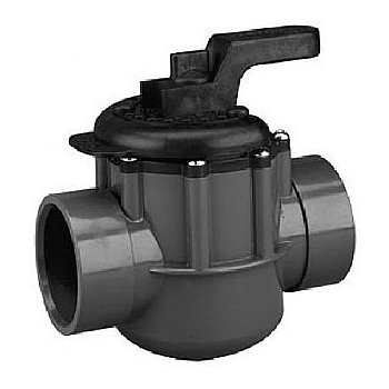 Pentair 2-Port PVC Gray Diverter Valve 2-2.5 Inch | 263029