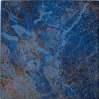 NPT Blue Seas Tile Rustic Blue 6x6 Ceramic Single Bullnose Pool Tile | SEA-RUSTIC SBN