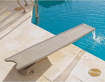 SR Smith T7 Complete Diving Board System - Seashell w/Board Fall | T7-NWBFAL-61-C