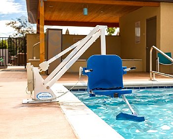 AquaCreek Ranger2 Pool Lift no Anchor, White/Blue