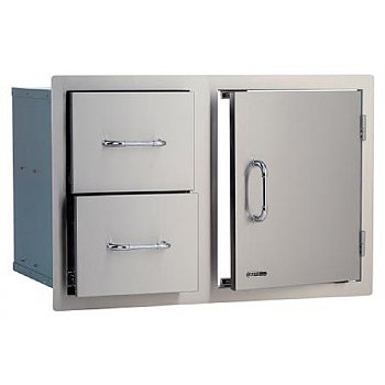 Bull BBQ 30 Inch Drawer Door Combo, SS 