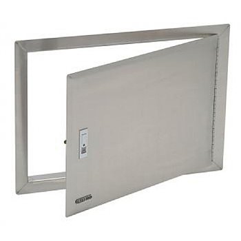 Bull BBQ Access Door with Lock and Frame, SS 