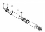 Dolphin Robotic Pool Cleaner Wheel Tube Assembly 