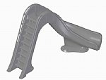 Global Pool Products, Tidal Wave Right Curve Pool Slide Grey | GPPSTW-GREY-R 