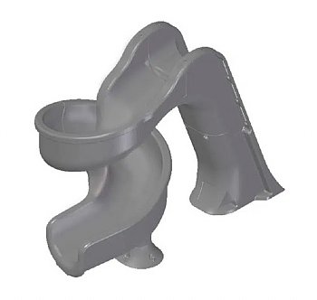 Global Pool Products, Tsunami Pool Slide Grey Granite, w/LED Lights