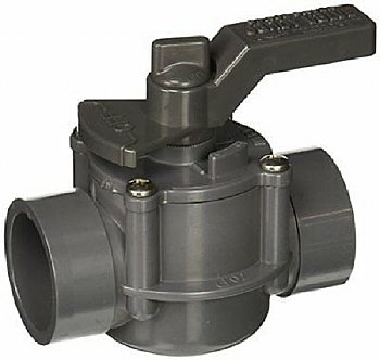 Jandy 2-Port 1.5-2 Inch Gray Space Saver Valve | 3407