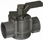 Jandy 2-Port 1.5-2 Inch Gray Space Saver Valve | 3407