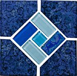 NPT Bermuda Blue Deco 6 Inch x 6 Inch | BERMUDA BLG DECO GL