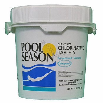 EZ-Clor 3 Inch Big Chlorine Tabs, 4LB | 12001146