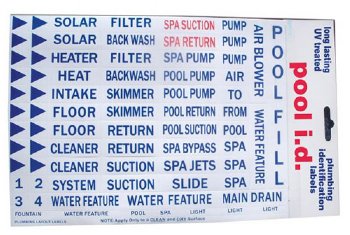 Smart ID Pool Equipment Labels | SP1107