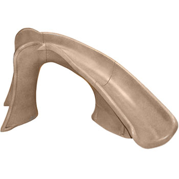 S.R. Smith Cyclone Pool Water Slide Right Curve, Taupe 