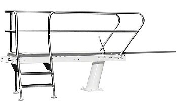 S.R. Smith 1 Meter Deluxe Dive Tower with Right Side Mount for 14-16 Foot Frontier III Dive Board | CAT-1M-203R