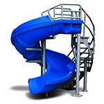 S.R. Smith Vortex Open Tube Pool Slide w/Staircase