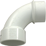 Waterway 2 Inch PVC SPG Sweep Slip Connector | 411-9120